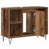 vidaXL Gabinete de Baño con estante Madera Vieja 80 x 33 x 60 cm