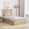 vidaXL Estructura de cama Sonoma 100 x 200 cm Madera de pino macizo