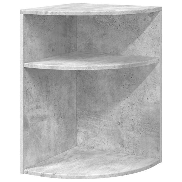 vidaXL Mesa Auxiliar Gris Concreto 39,7 x 39,7 x 60 cm