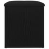vidaXL Banco de almacenamiento Roble Negro 42 x 42 x 45 cm