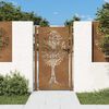 vidaXL Puerta de jard&iacute;n 100x175 cm de acero corten con dise&ntilde;o de &aacute;rbol
