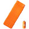 vidaXL Colch&oacute;n de camping autoinflable con almohada 1 persona naranja