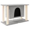 vidaXL Rascador para gatos con postes de sisal gris claro 190 cm