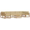 vidaXL Conjunto de sof&aacute;s de exterior 6 uds. y Beige