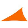 vidaXL Toldo de vela triangular tela Oxford naranja 3x4x5 m