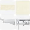 vidaXL Toldo Retr&aacute;ctil Manual Crema 300 x 200 cm Poli&eacute;ster y Aluminio