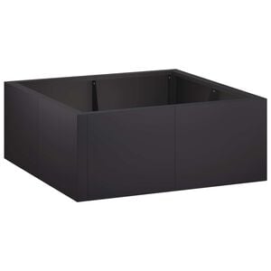vidaXL Muro de Contenci&oacute;n 4 uds. 100 x 100 x 30 cm Acero Negro