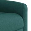 vidaXL Sill&oacute;n reclinable de masaje el&eacute;ctrico tela verde oscuro