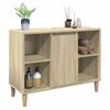 vidaXL Mueble de baño madera de ingeniería roble Sonoma 80x33x60 cm