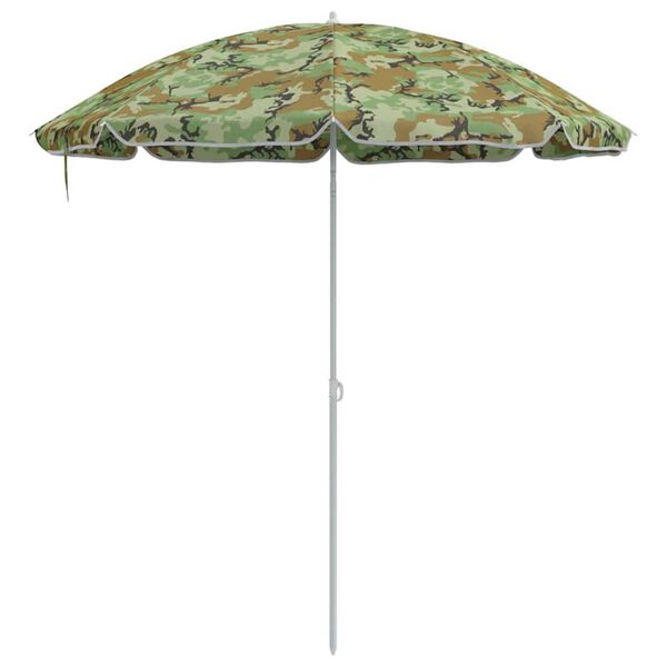vidaXL Parasol de playa Camuflaje 161 x 193 cm Poliéster