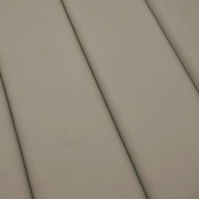 vidaXL Cojín de tumbona de tela Oxford gris taupé 200x50x3 cm