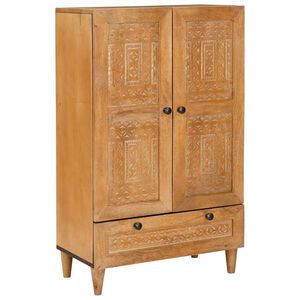 vidaXL Aparador alto 60 x 33 x 100 cm Madera de mango maciza