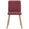 vidaXL Sillas de comedor 4 unidades tela rojo tinto