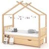 vidaXL Estructura cama infantil con caj&oacute;n madera pino maciza 80x160 cm