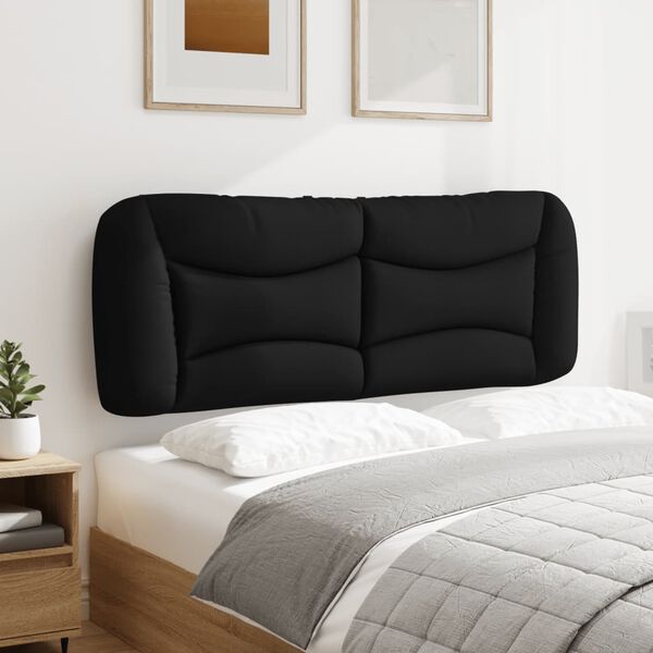 vidaXL Cabecero de cama acolchado Hvar tela negro 120 cm