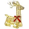 vidaXL Reno Navide&ntilde;o 3D LOVIISA 140 LED Blanco C&aacute;lido 55 x 22 x 63 cm