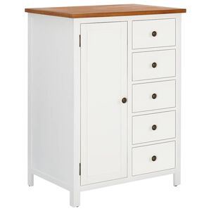 vidaXL Armario de madera maciza de roble 76x52x105 cm