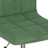 vidaXL Sillas de comedor giratorias 2 unidades terciopelo verde oscuro