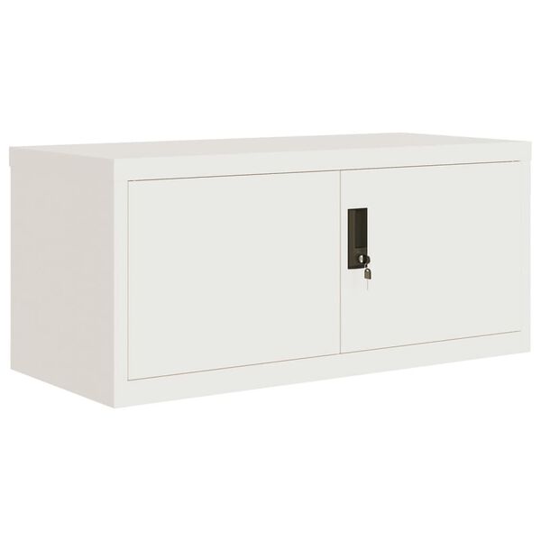 vidaXL Armario archivador acero blanco 90x40x130 cm
