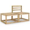 vidaXL Set de muebles de jard&iacute;n 2 pzas madera de pino impregnada verde