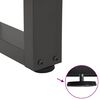 vidaXL Patas para mesa de comedor en forma de V (2 unidades), antracita, 70 x (72-73,3) cm, acero