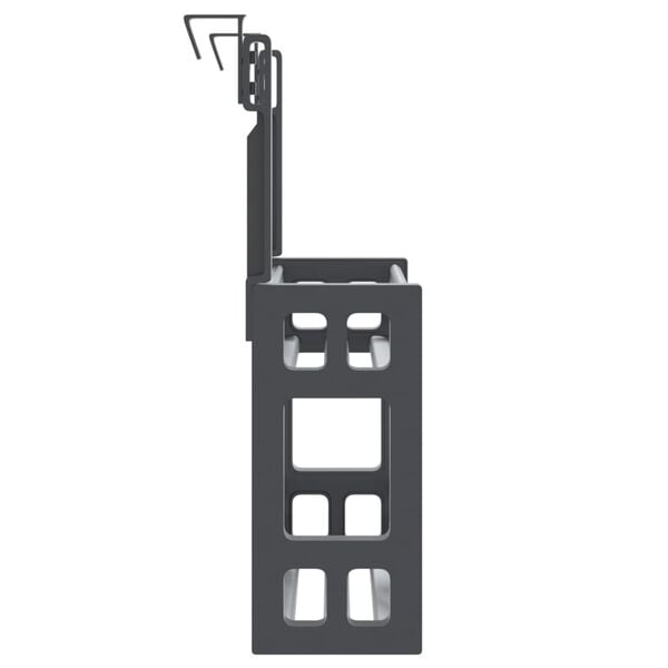 vidaXL Organizador para debajo de fregadero aluminio 34x12x26 cm