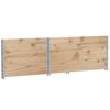 vidaXL Collares de palets 3 unidades madera maciza de pino 120x80 cm