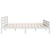 vidaXL Estructura de cama sin colchón madera maciza blanco 180x200 cm