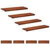 vidaXL Alfombras para escalones 8 uds. 90 x 30 x 2 cm Marr&oacute;n
