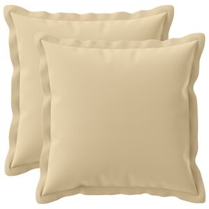 vidaXL Funda de almohada 2 uds. HOUTEN Beige 30 x 30 cm Poli&eacute;ster