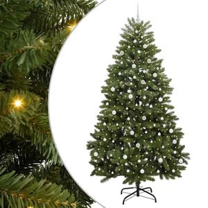 vidaXL &Aacute;rbol de Navidad artificial 240 cm 300 LED Blanco C&aacute;lido Verde