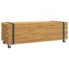vidaXL Mesa de centro madera maciza de teca 110x45x35 cm