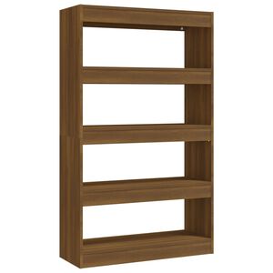 vidaXL Estanter&iacute;a/divisor madera ingenier&iacute;a marr&oacute;n roble 80x30x135 cm