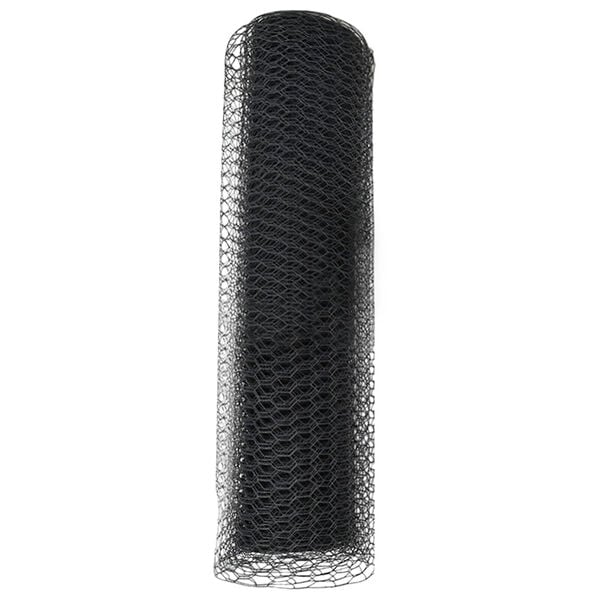 vidaXL Cerca Hexagonal Gris 0.6 x 25 m Acero
