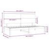 vidaXL Sofá cama sin colchón madera maciza de pino 90x200 cm