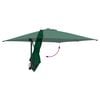 vidaXL Parasol de jardín Verde 248.5 x 247.5 x 160 cm tela