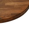vidaXL Encimera Marr&oacute;n Claro &Oslash; 90 x 2,5 cm Madera de Roble S&oacute;lido