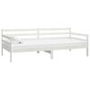 vidaXL Sofá cama con colchón madera de pino maciza blanco 90x200 cm
