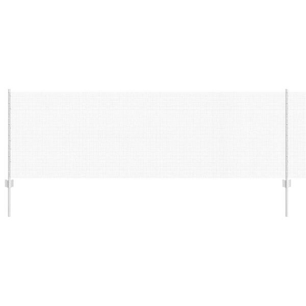 vidaXL Valla con Poste Plateado 0,8 x 10 m Acero