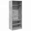 vidaXL Armario de madera de ingenier&iacute;a gris hormig&oacute;n 80x50x200 cm