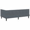 vidaXL Estructura de cama en esquina Gris oscuro 90 cm x 190 cm