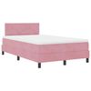 vidaXL Cama tipo Box Spring con colch&oacute;n Rosa 120 x 190 cm Terciopelo