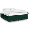 vidaXL Estructura cama sin colch&oacute;n terciopelo verde oscuro 200x200 cm