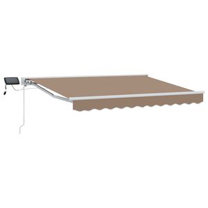 vidaXL Armaz&oacute;n de toldo manual con LEDs Topo 3,5 x 2 m
