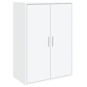 vidaXL Aparador de madera de ingenier&iacute;a blanco 60x31x84 cm