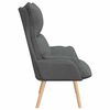 vidaXL Silla Relax Gris oscuro 69 x 74 x 93 cm tela