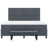 vidaXL Cama tipo Box Spring Gris oscuro 180 x 200 cm Terciopelo