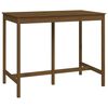 vidaXL Mesa alta de bar madera maciza de pino marr&oacute;n miel 140x80x110cm