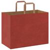 vidaXL Bolsas de papel con asas 250 uds rojo 32x17x25 cm