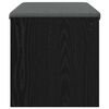 vidaXL Banco de entrada con coj&iacute;n Roble Negro 83 x 38 x 40 cm